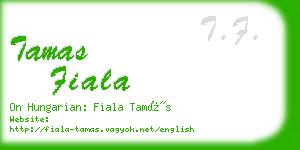 tamas fiala business card